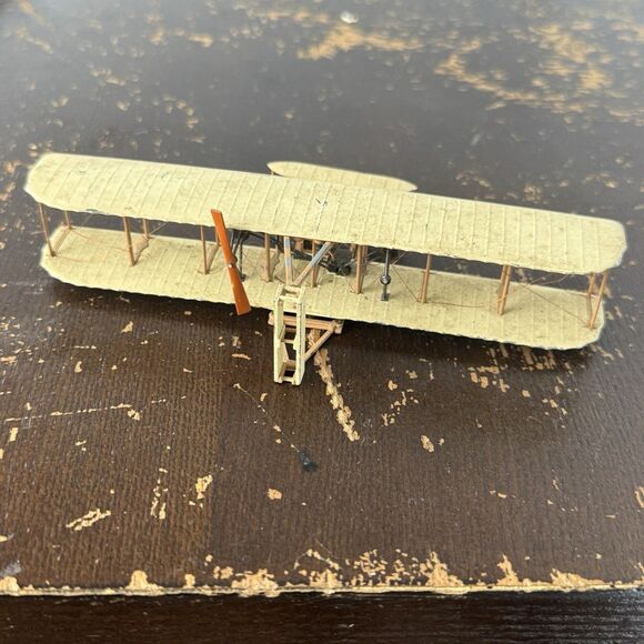 Other - Vintage Wright Brothers Kitty Hawk Scale Die Cast Metal Airplane 7” Wingspan